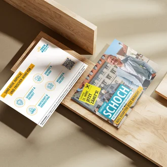 Flyer zur Stichwahlkampagne von Christian Schoch für Kempten