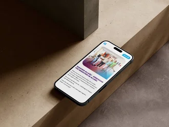 Mobile Ansicht der Diakonie-Allgäu-Website mit Informationen über den sozialen Träger