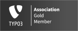TYPO3 Association Gold Member - Wir sind TYPO3 Gold Mitglied